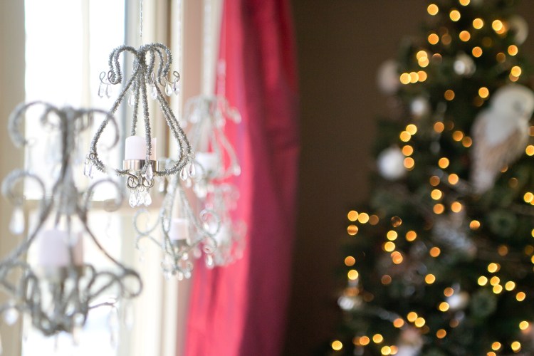 mini silver chandeliers