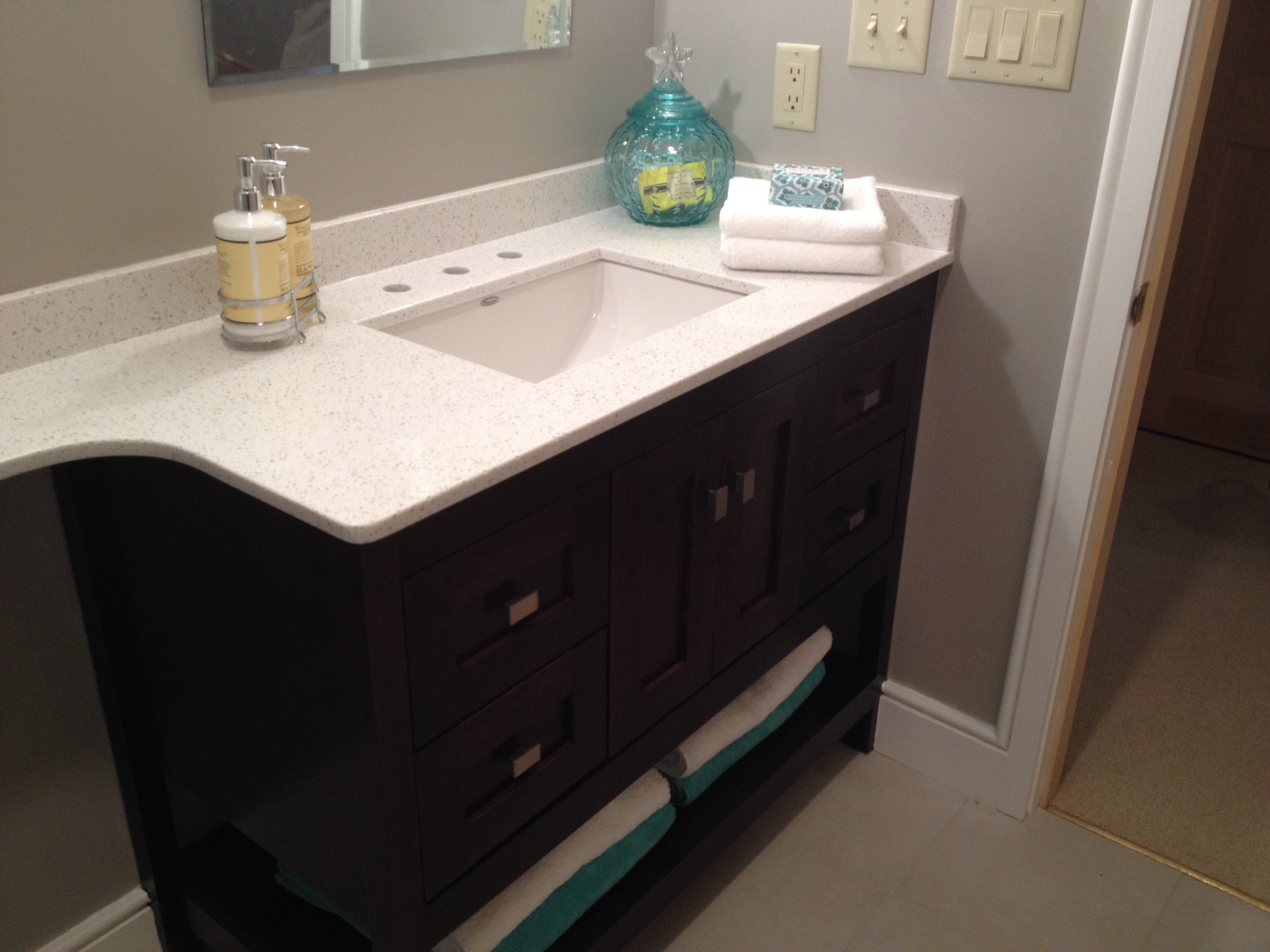 photo of bathroom vanity and countertop