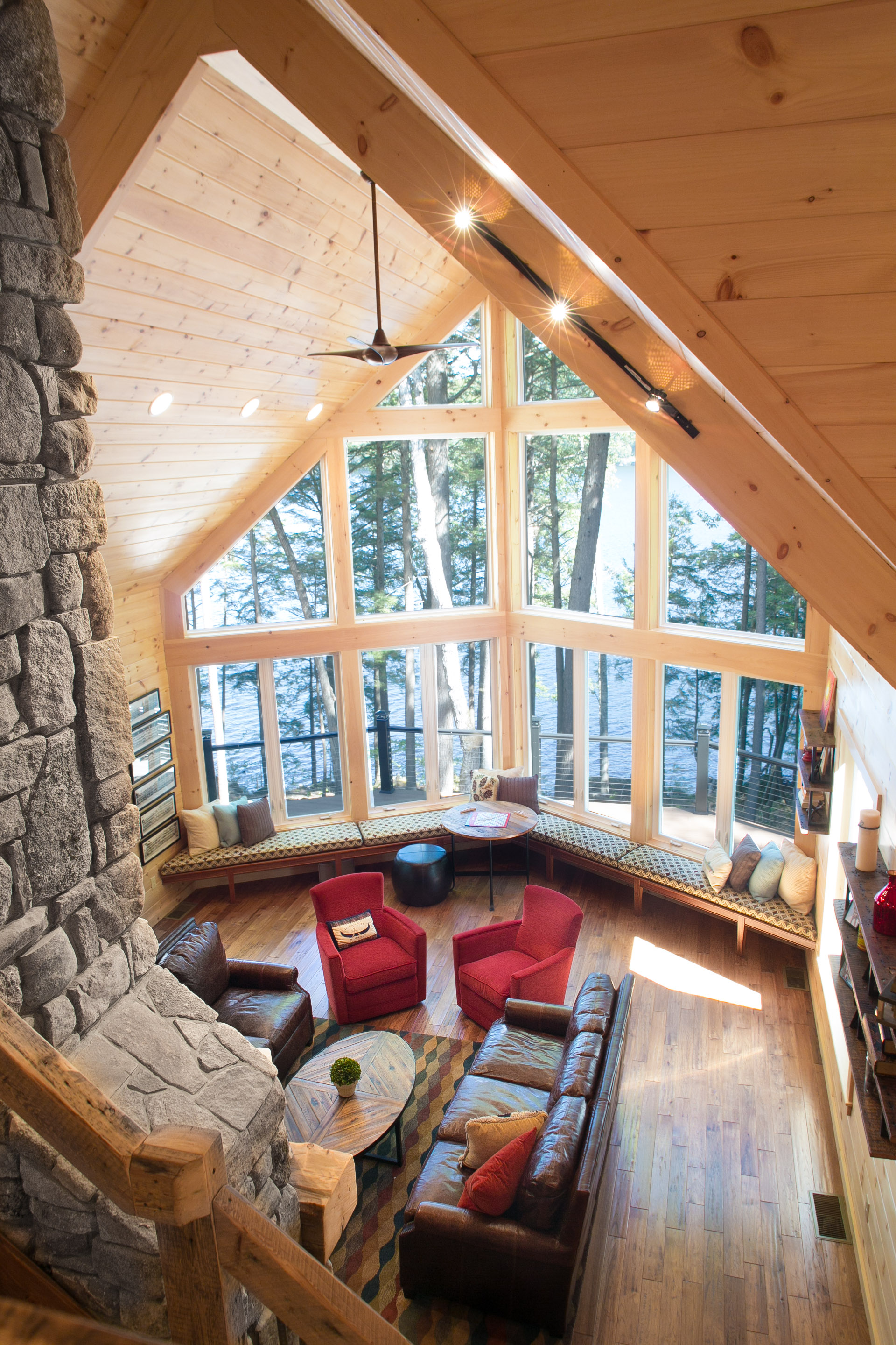 photo of lake house great room