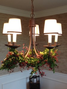 photo of berry, twig and boxwood garland