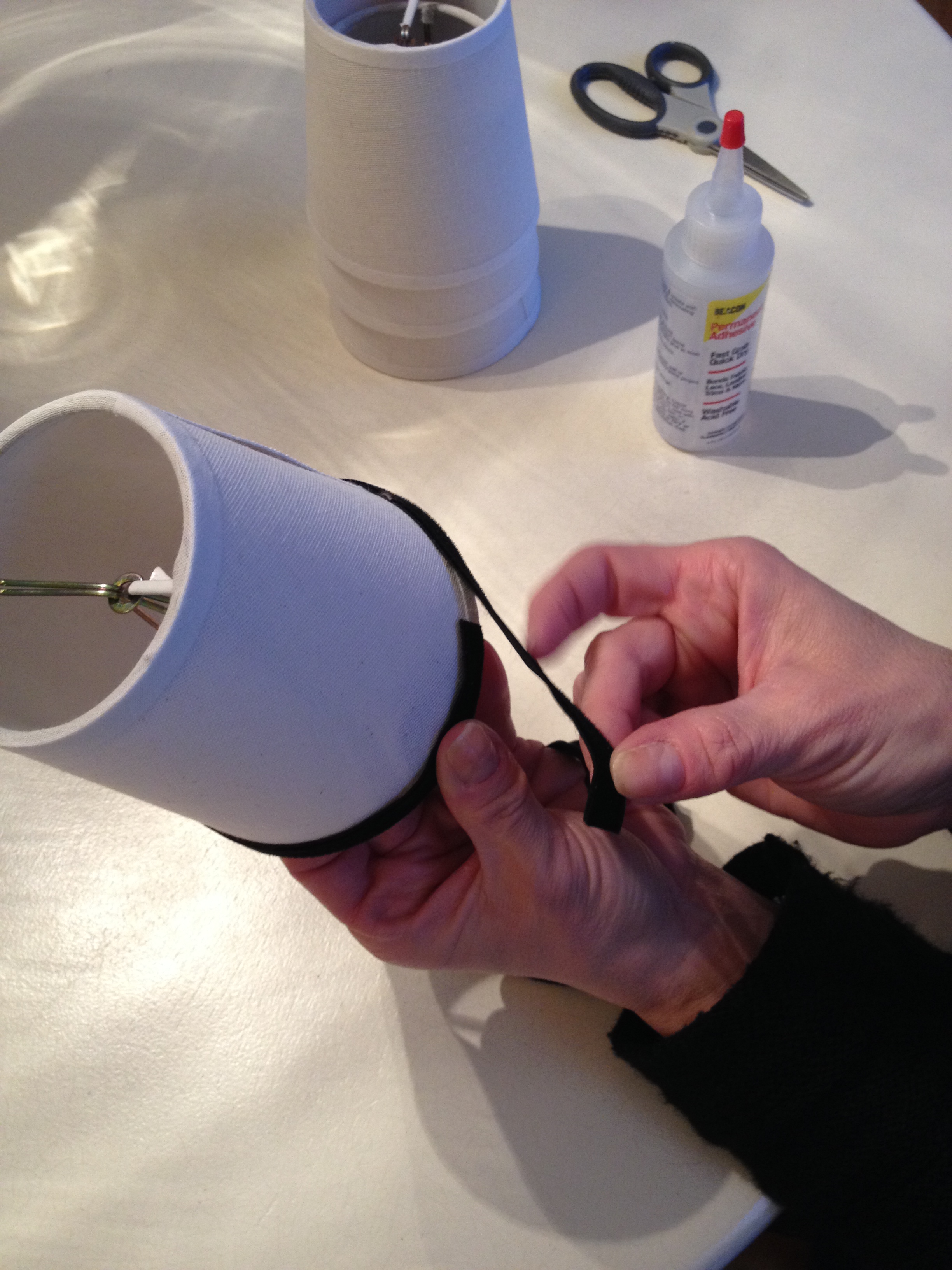 photo of trim being applied